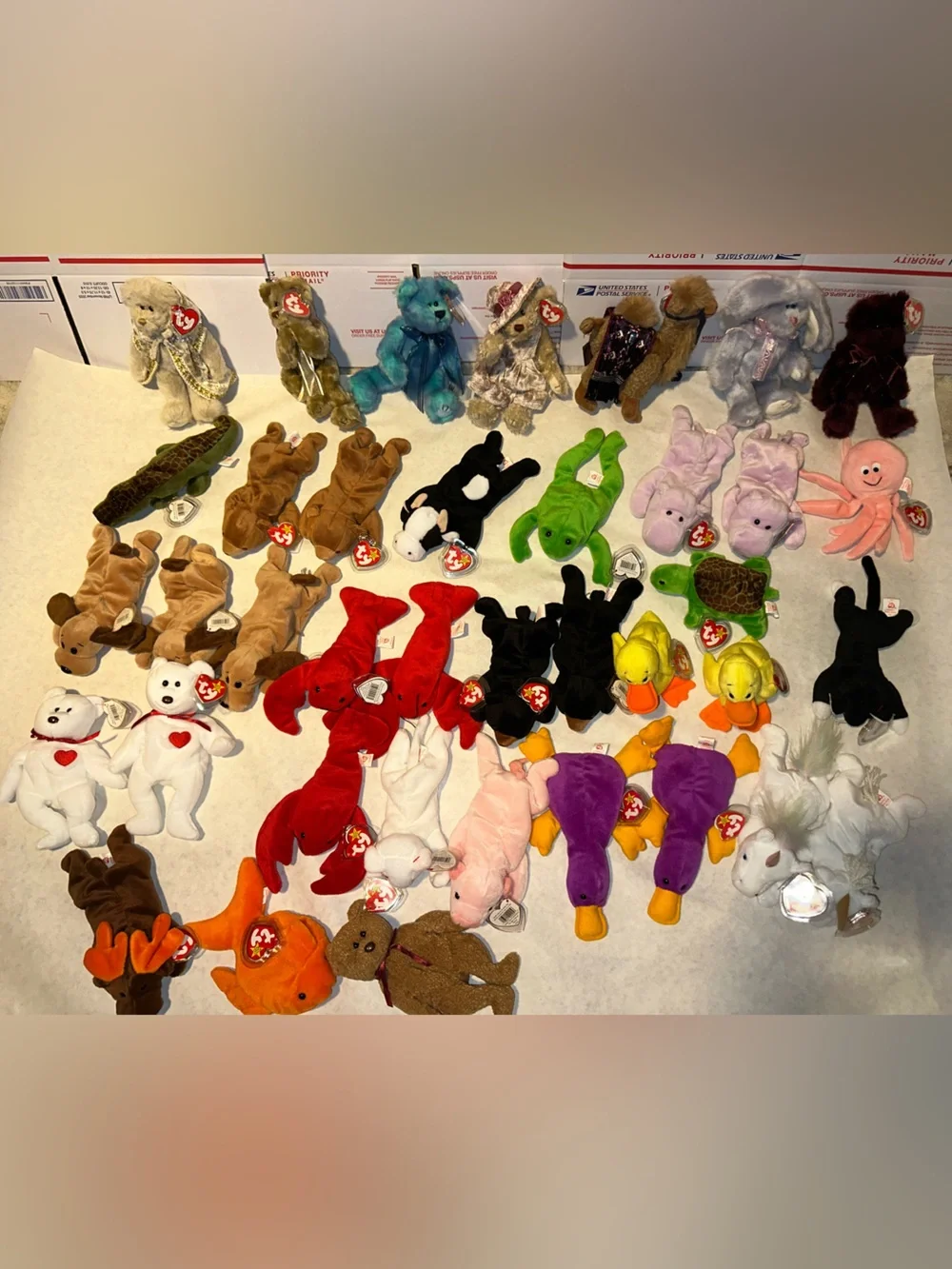 Rare TY Beanie Baby 1993 Bundle of 38
